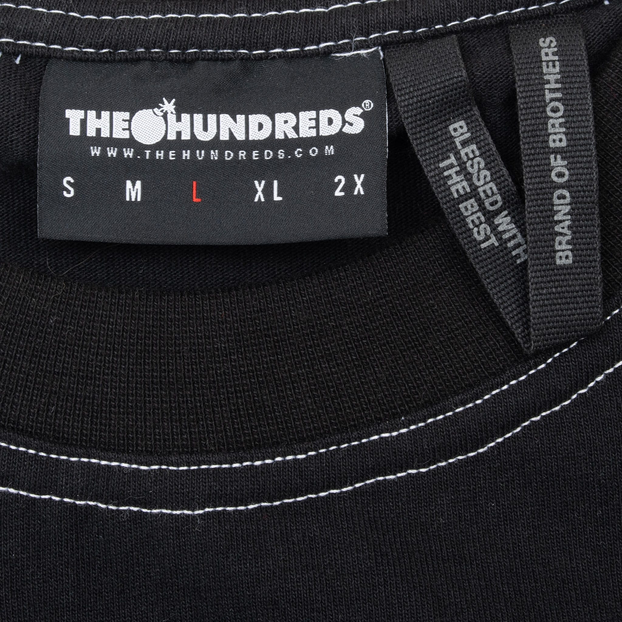THE HUNDREDS BLACK TEE SHIRT SIZE LARGE DEADSTOCK