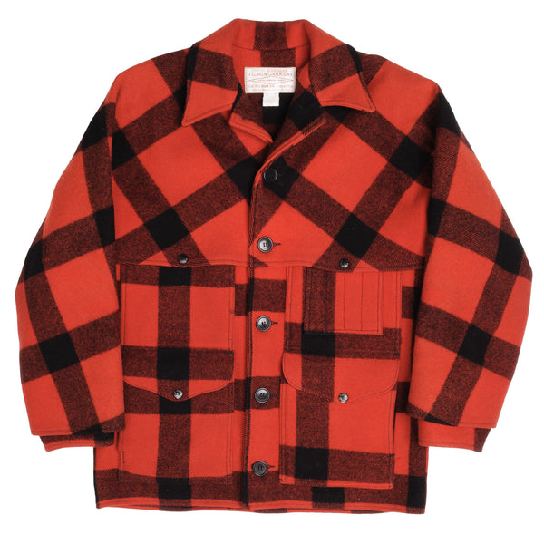 Vintage Original CC Filson Co Seattle Wool Flannel Jacket Size 40 Made In USAVintage Original CC Filson Co Seattle Wool Double Mackinaw Cruiser Red And Black Plaid Size 40 Made In USA
