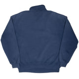 Vintage Russell Athletic Navy Blue Quarter 1/4 Zip Sweatshirt 1990S Size XL Made In Usa