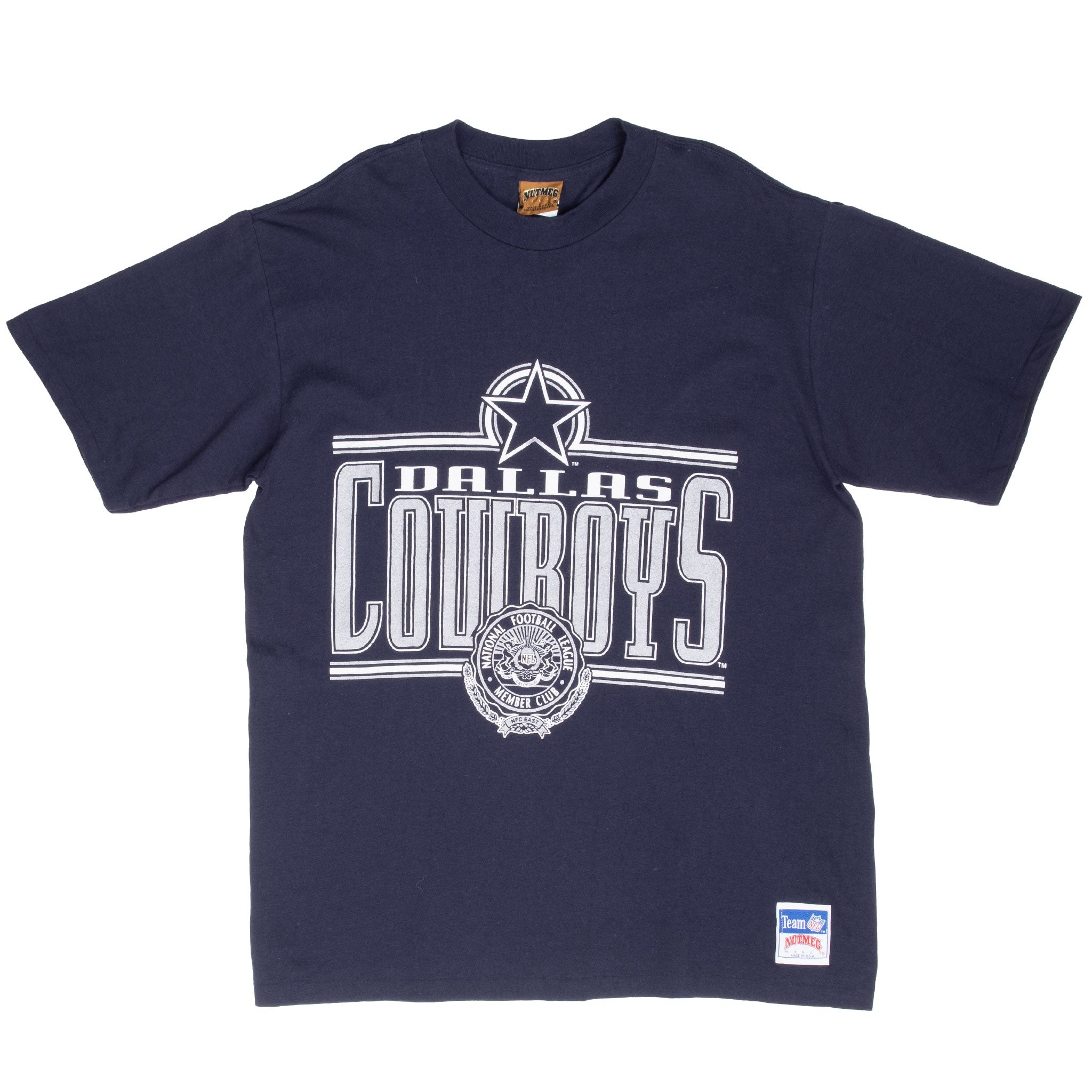 Vintage Nfl Dallas Cowboys 1990S Tee Shirt Size Large Made In Usa With Single Stitch Sleeves