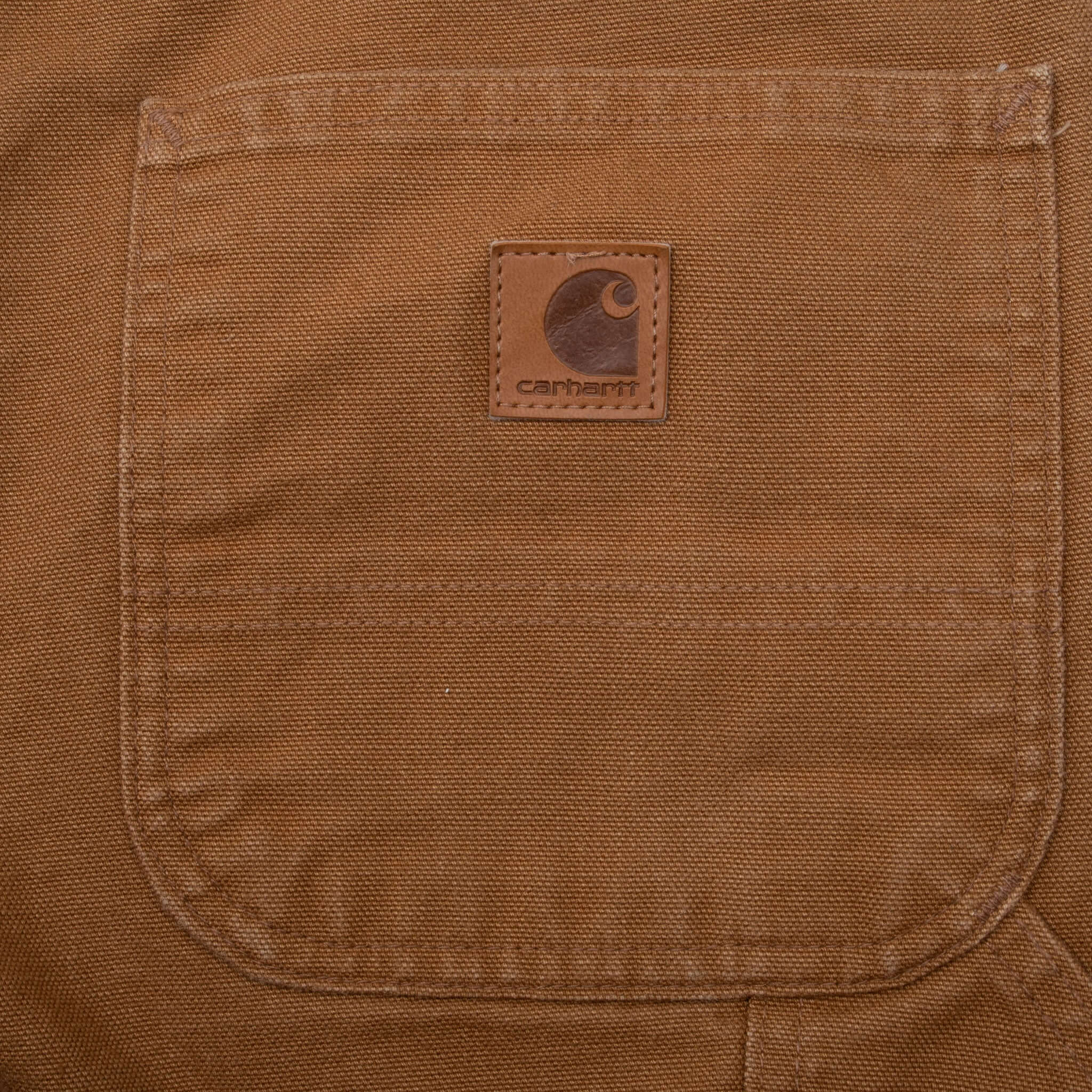 VINTAGE CARHARTT TWILL WORK CARPENTER B11 BRN BROWN PANTS SIZE 32X32