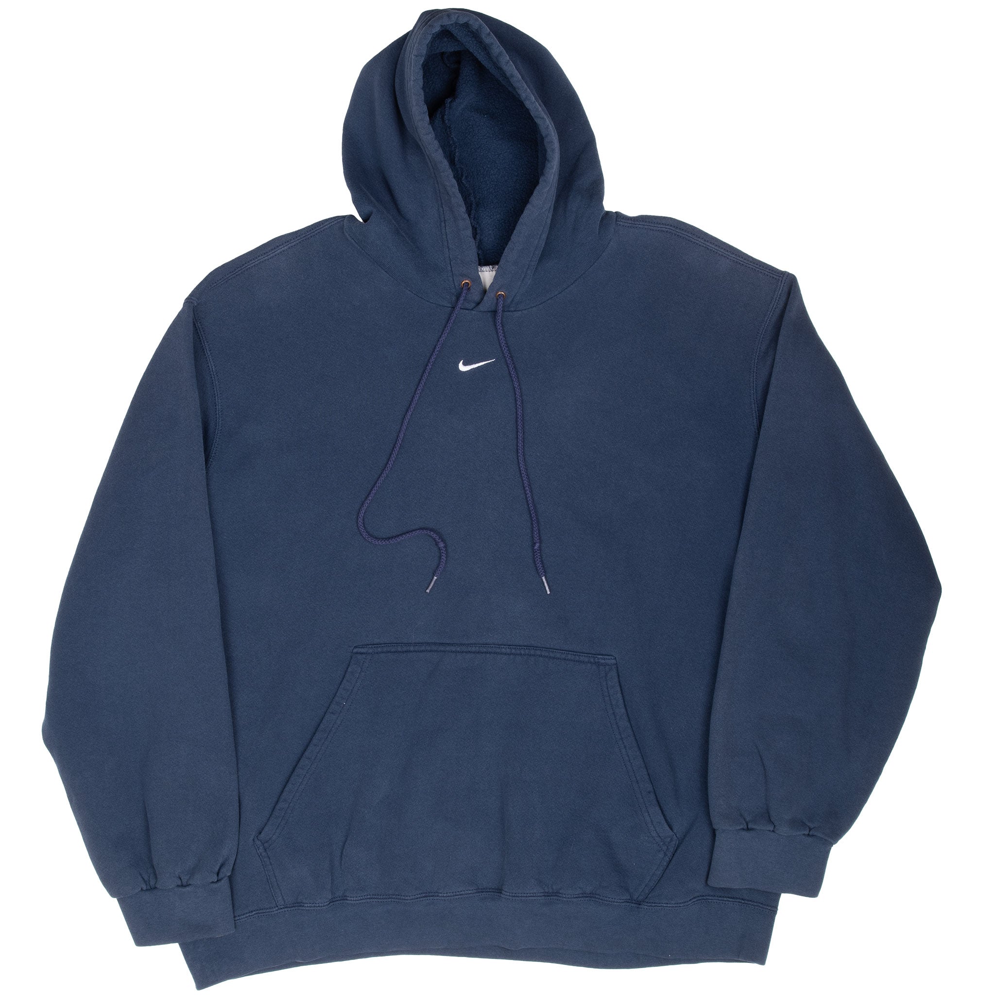 Vintage Nike Center Swoosh Navy Blue Travis Scott Hoodie 2000S Size XL