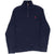Vintage Polo Ralph Lauren Navy Blue Quarter 1/4 Zip Sweater 1990s Size Medium