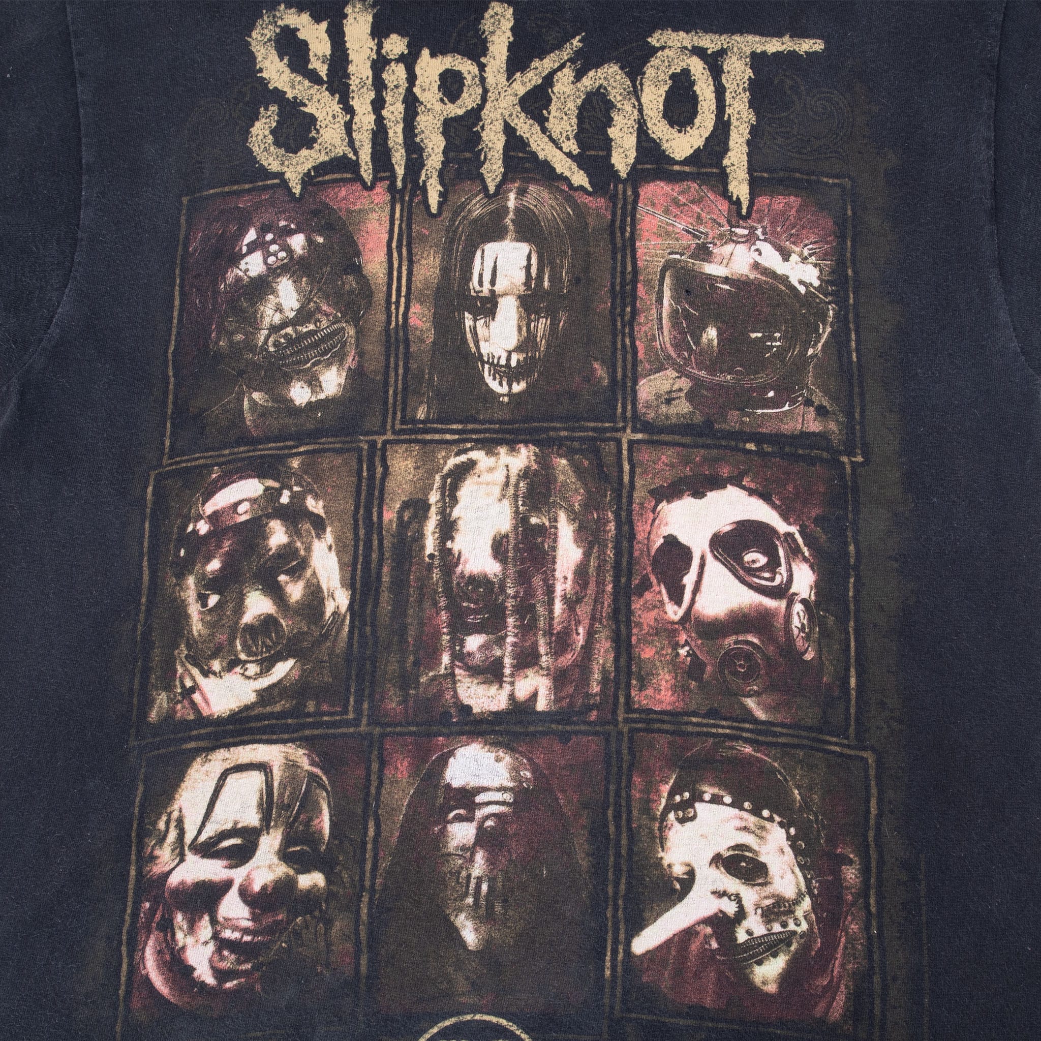 VINTAGE SLIPKNOT 1999 2009 BLACK TEE SHIRT SIZE SMALL