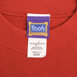 Vintage Disney Winnie The Pooh Embroidered 1990S Sweatshirt Large Made In USA