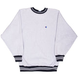 Vintage Champion Reverse Weave Grey Sweatshirt 1990S Size Large Made In Usa
