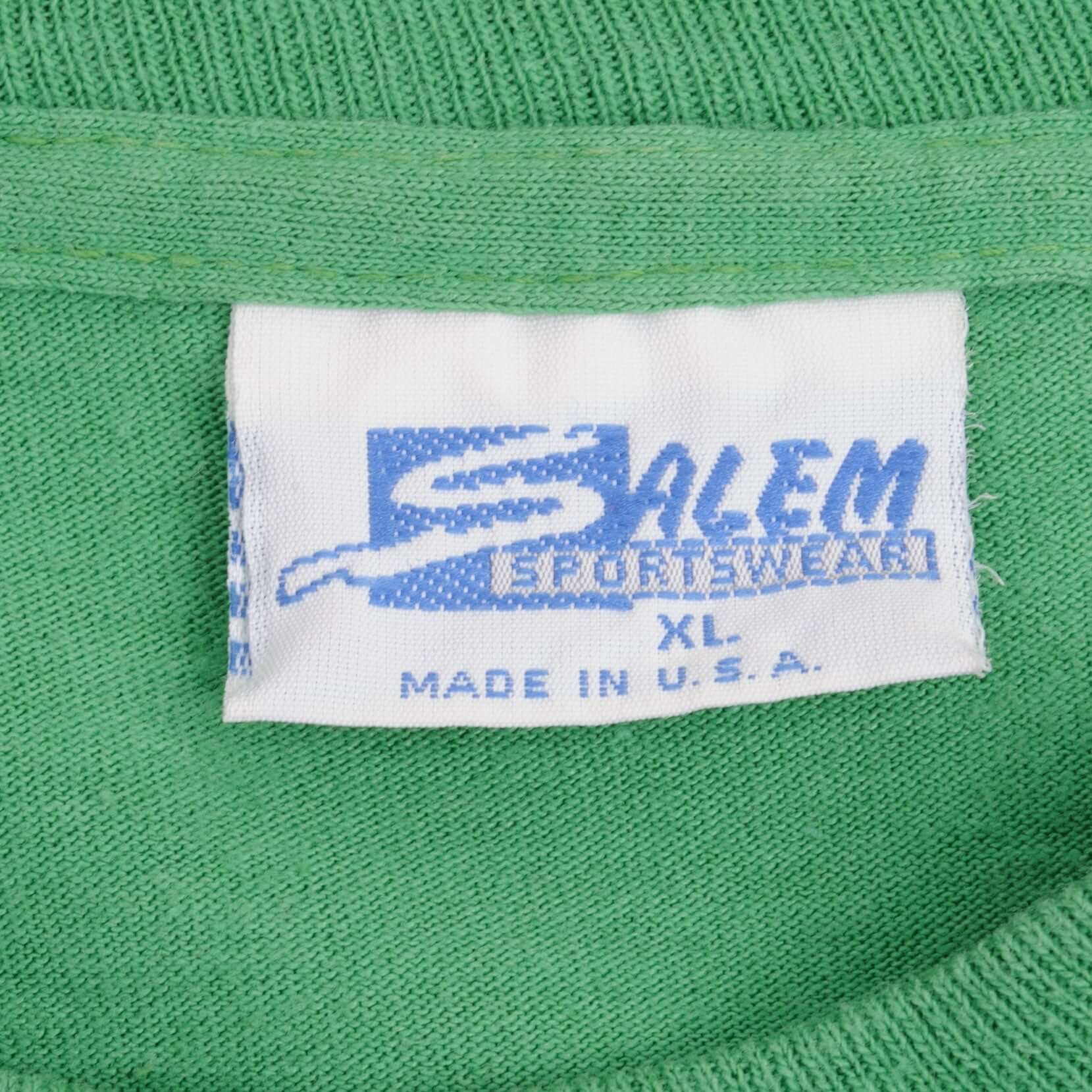 Vintage Nba Boston Celtics Larry Bird 1980S Tee Shirt Size Large Made In USA With Single Stitch Sleeves