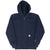 Vintage Carhartt Rain Defender Full Zip Navy Hoodie Sweatshirt Size Large
