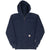 Vintage Carhartt Rain Defender Full Zip Navy Hoodie Sweatshirt Size Large