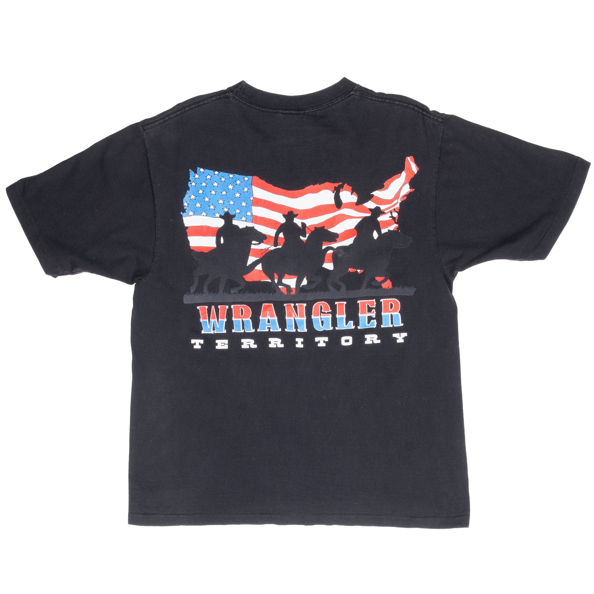 Vintage Wrangler Territory 1990S Tee Shirt Size Medium Made In Usa With Single Stitch Sleeves