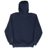 Vintage Carhartt Rain Defender Full Zip Navy Hoodie Sweatshirt Size Large
