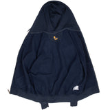 Vintage Carhartt Rain Defender Full Zip Navy Hoodie Sweatshirt Size Large