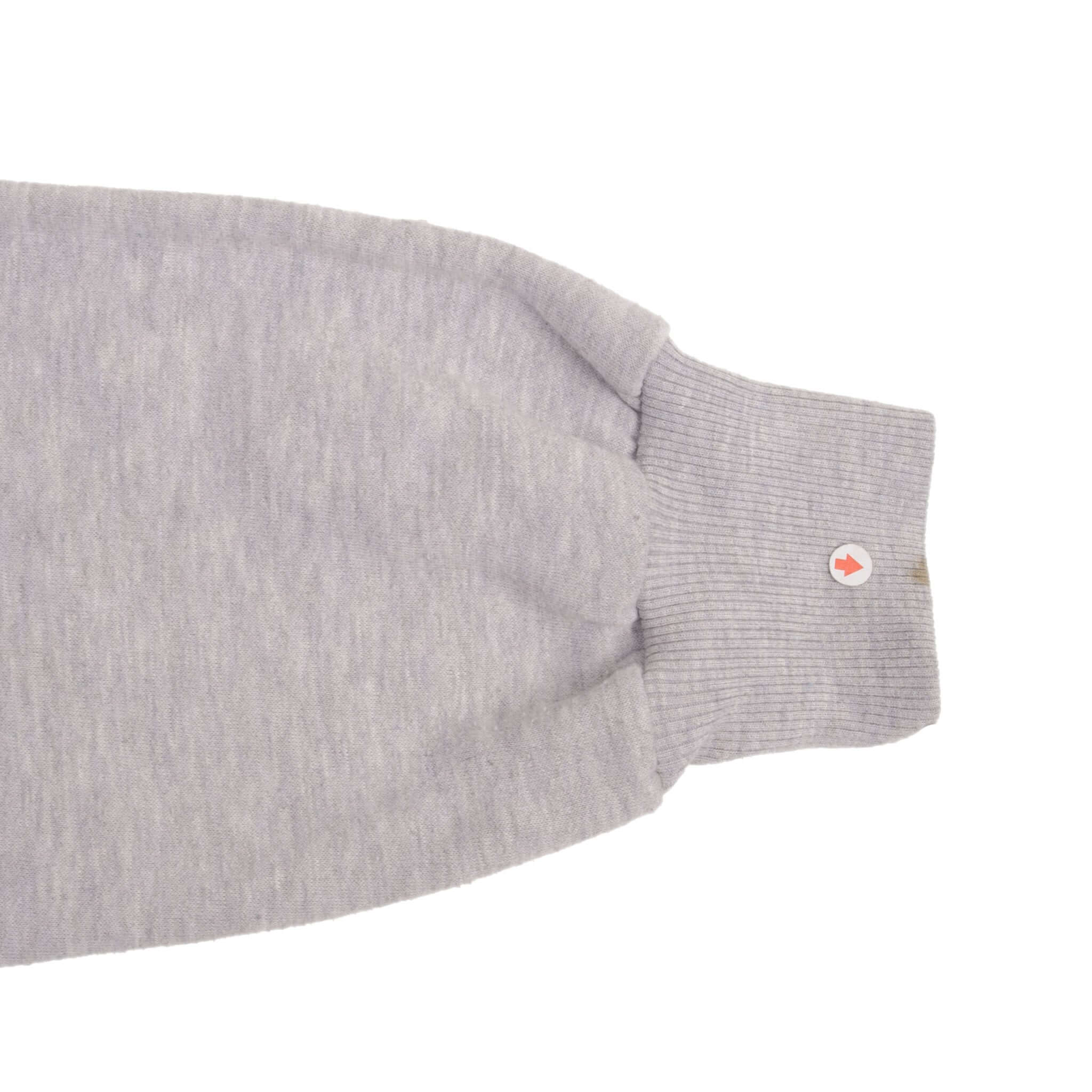 VINTAGE ADIDAS FULL ZIP GREY SWEATSHIRT JACKET 1970S SIZE XL