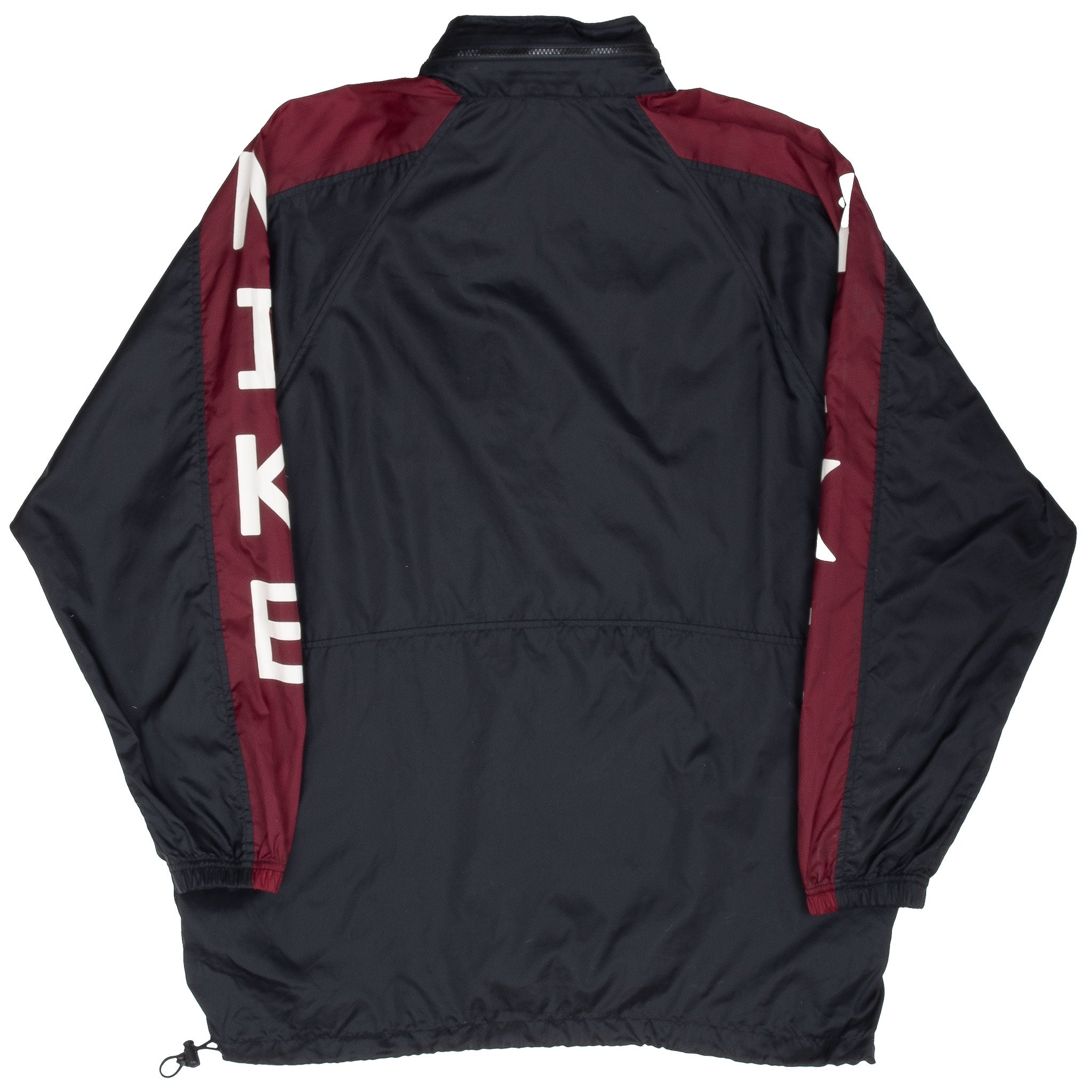 Vintage Nike Black Pullover Windbreaker Jacket 1990S Size Medium