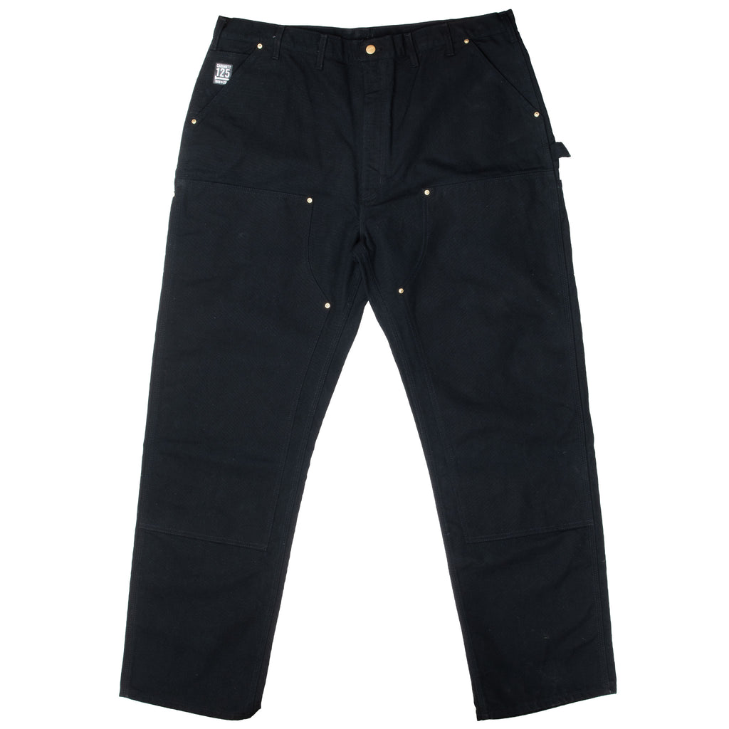 Vintage Carhartt Carpenter Double Knee Black Pants 44X34 Made In Usa Deadstock