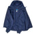 Vintage Adidas Blue Nylon Windbreaker Hooded Jacket 1990S Size XL