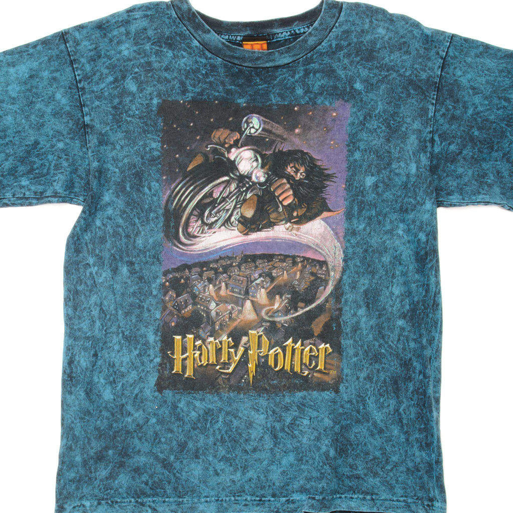 VINTAGE TIE-DYE HARRY POTTER TEE SHIRT 2000 SIZE MEDIUM
