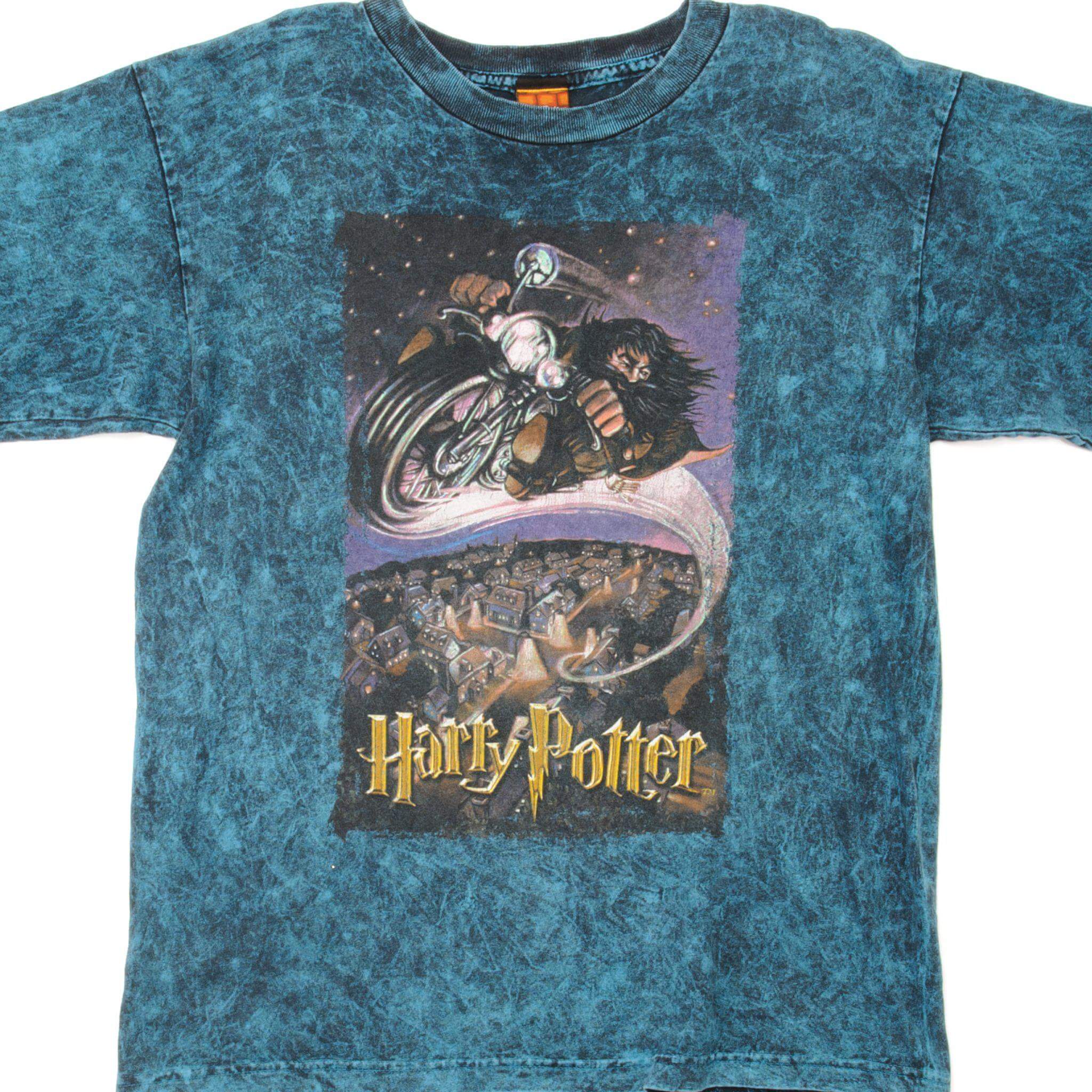 VINTAGE TIE-DYE HARRY POTTER TEE SHIRT 2000 SIZE MEDIUM