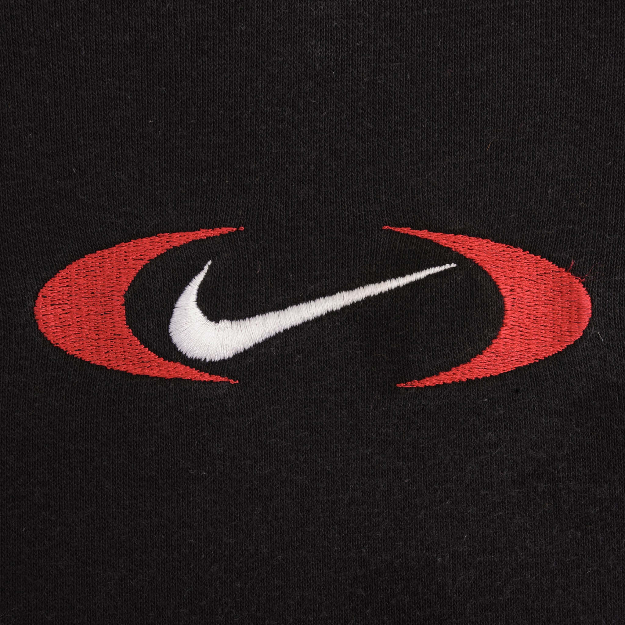 Vintage Nike Center Big Swoosh Black Sweatshirt 1990S Size XL