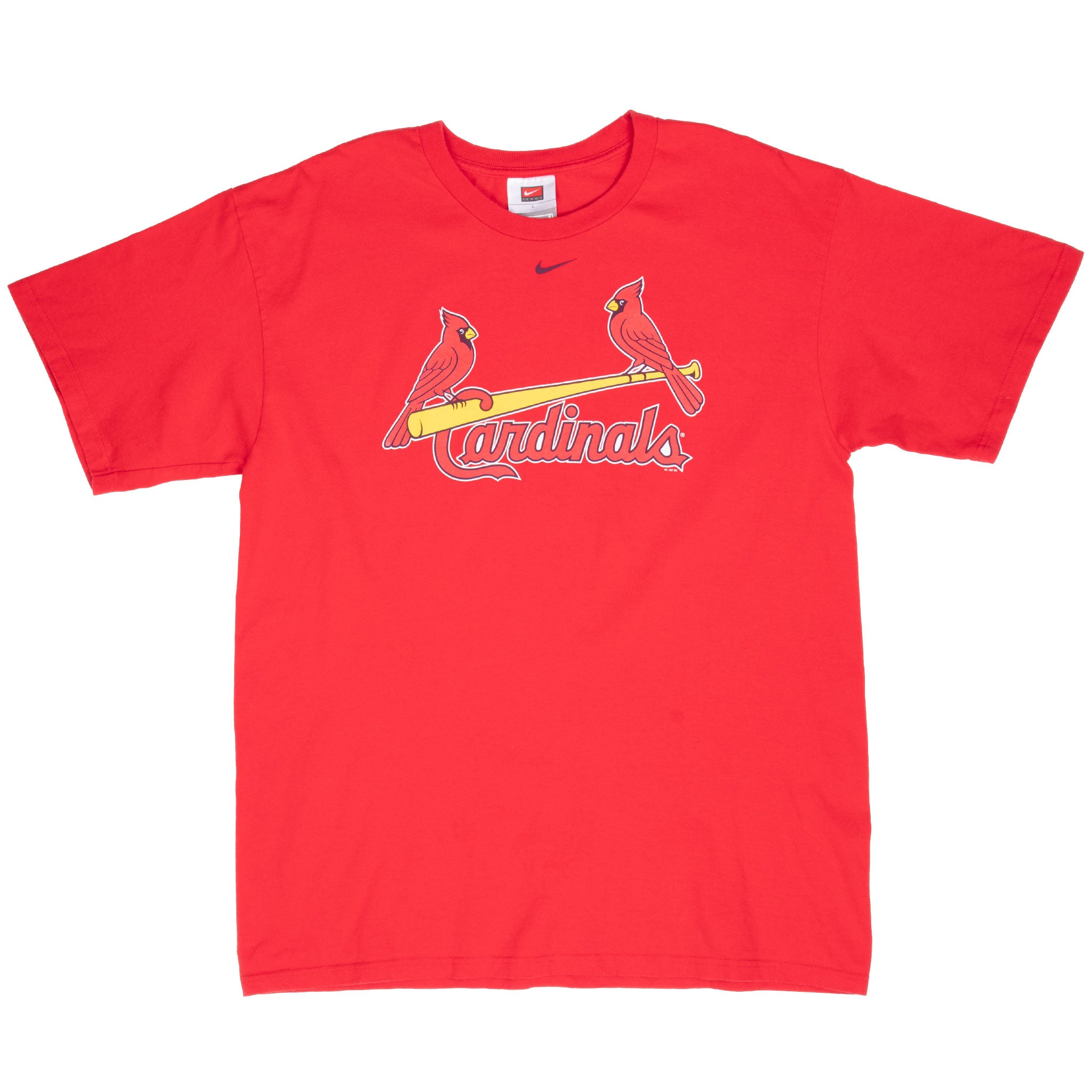 Vintage Mlb St Louis Cardinals Center Swoosh Nike Tee Shirt 2000S Size Large