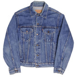 Beautiful Vintage Levis Type 3 Jacket With a Medium Wash 4 Pockets 1980S Size 44 Made In USA   705060216