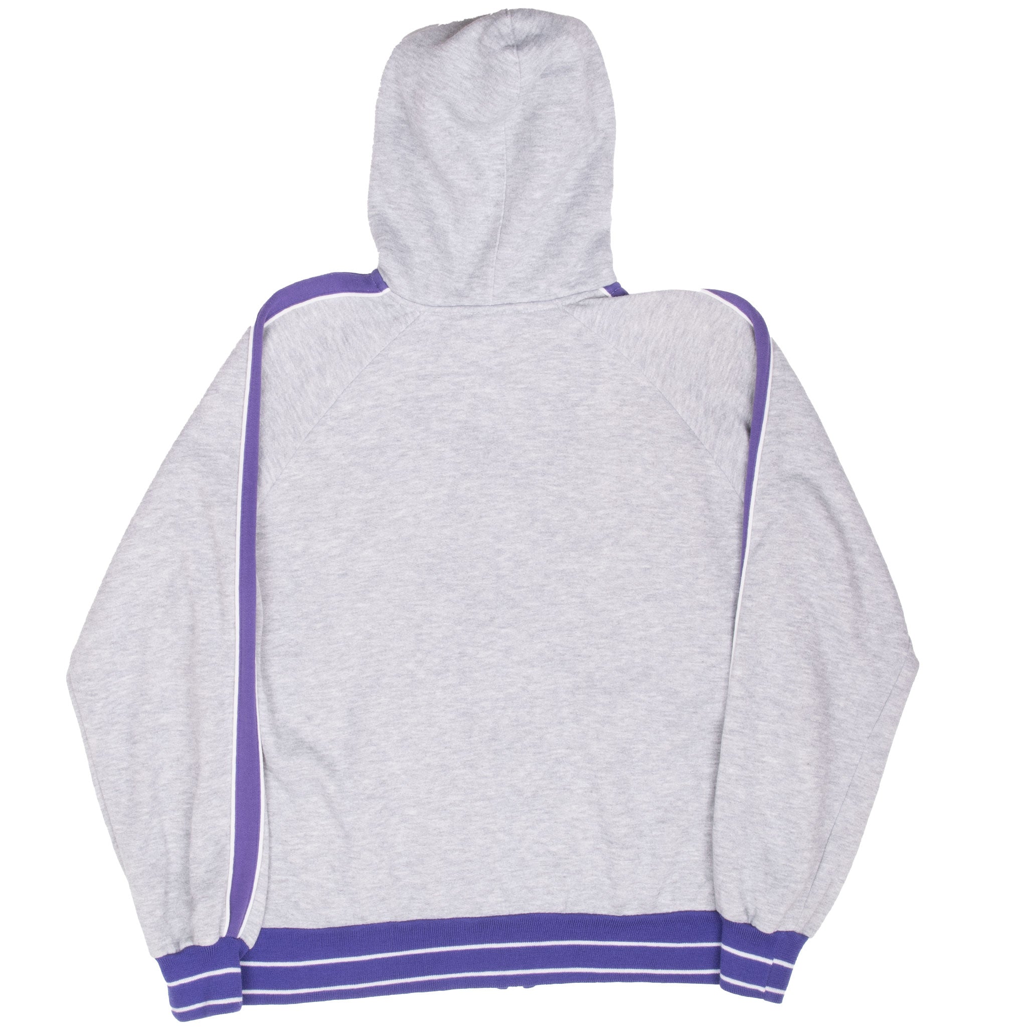 Vintage Nike Grey Purple Full Zip Hoodie Jacket Early 1980S Size Large