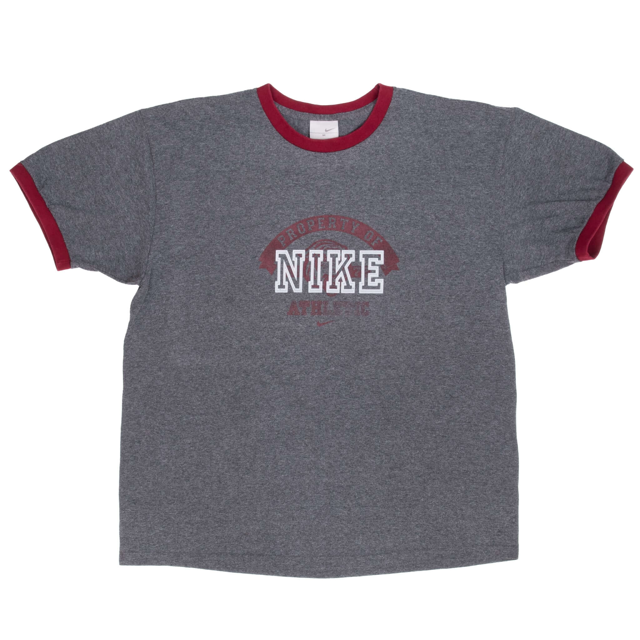 Vintage Nike Athletics Grey Tee Shirt 2000S Size Medium