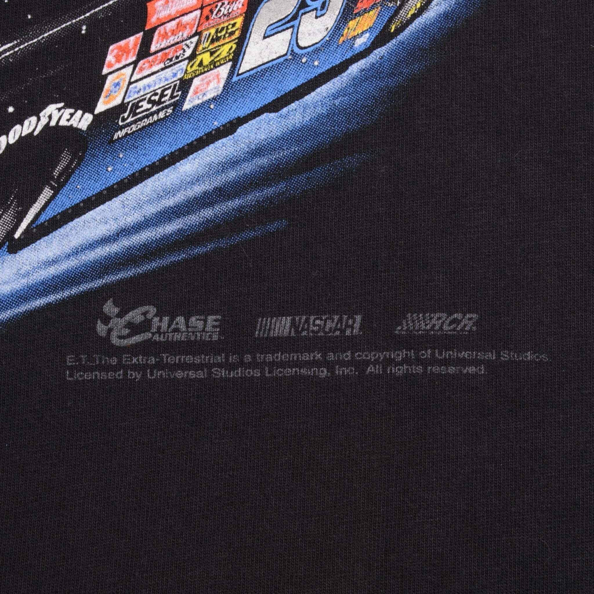 Vintage Nascar Racing Kevin Harvick E.T. Tee Shirt 19990S Size Large