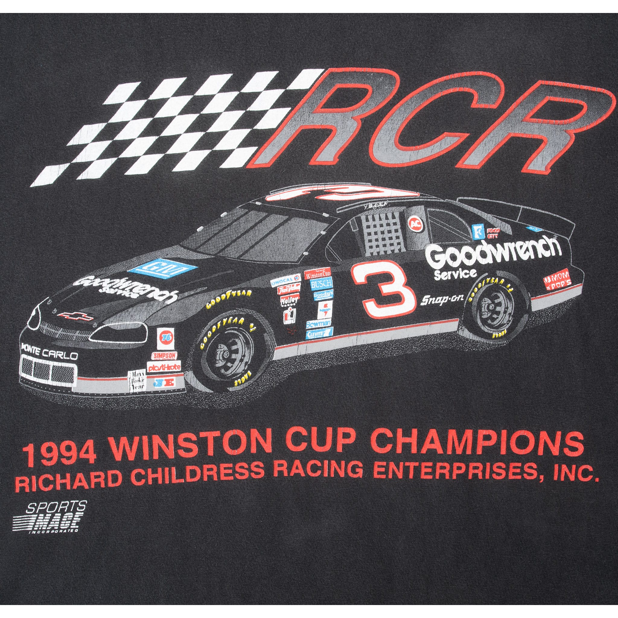 VINTAGE NASCAR RACING DALE EARNHARDT 1994 WINSTON CUP TEE SHIRT 2XL MADE IN USA