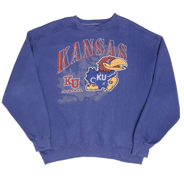 Vintage Kansas University Jayhawks Sweatshirt 1990S Size Xl