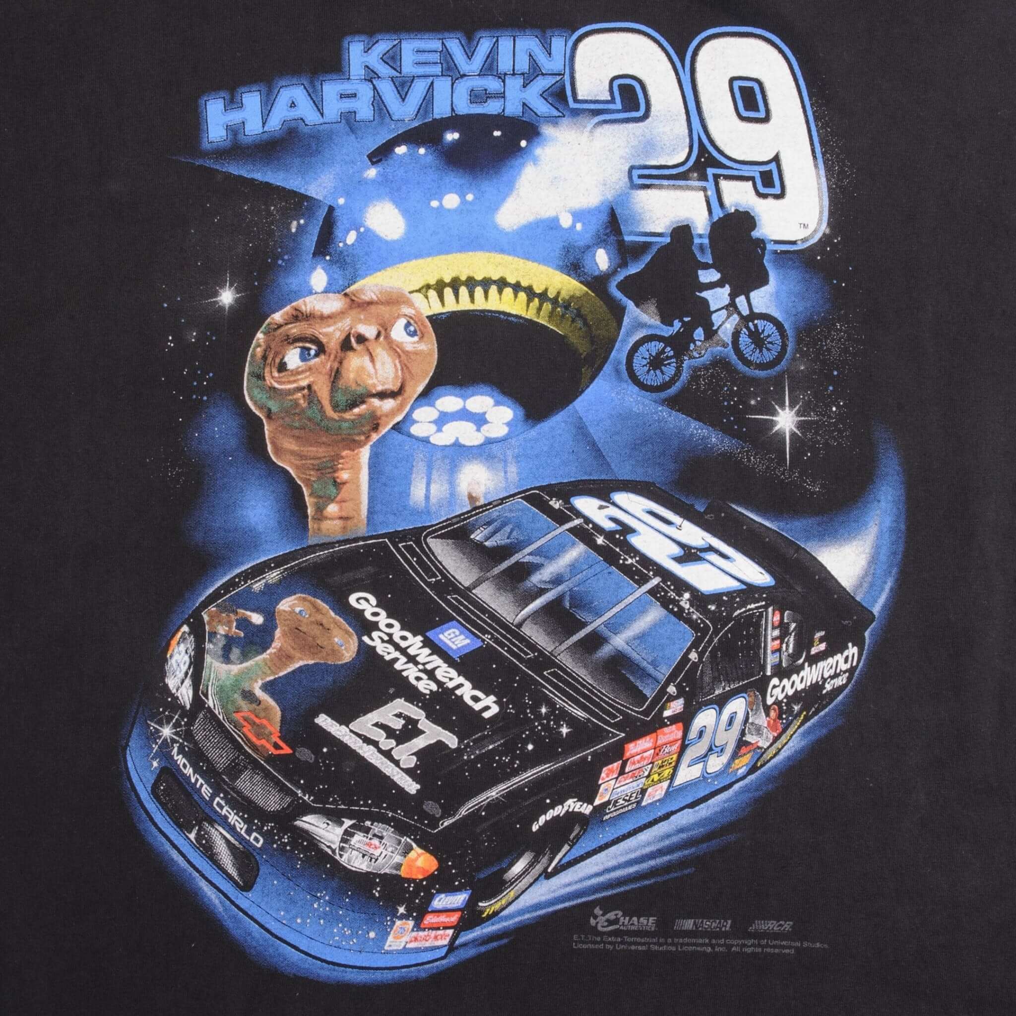 Vintage Nascar Racing Kevin Harvick E.T. Tee Shirt 19990S Size Large