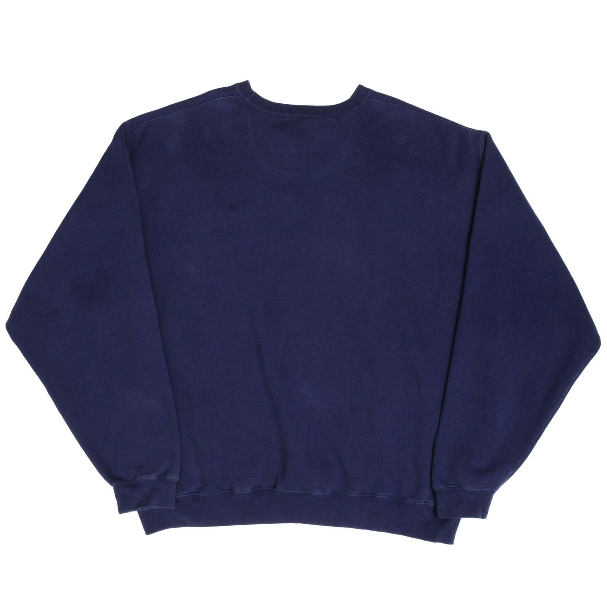 Vintage Nike Spellout Swoosh Navy Blue Crewneck Sweatshirt 1990S Size 2XL