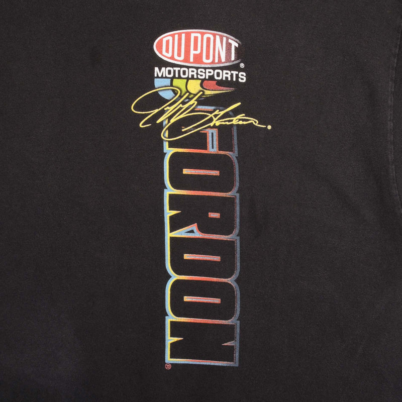 Vintage Nascar Jeff Gordon Running In The Red Tee Shirt 2002 Size XL