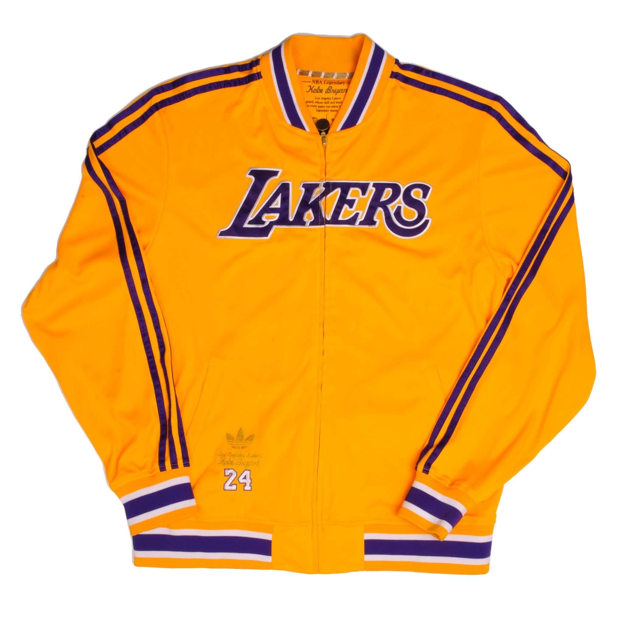 VINTAGE NBA ADIDAS LOS ANGELES LAKERS KOBE BRYANT TRACKSUIT JACKET LARGE