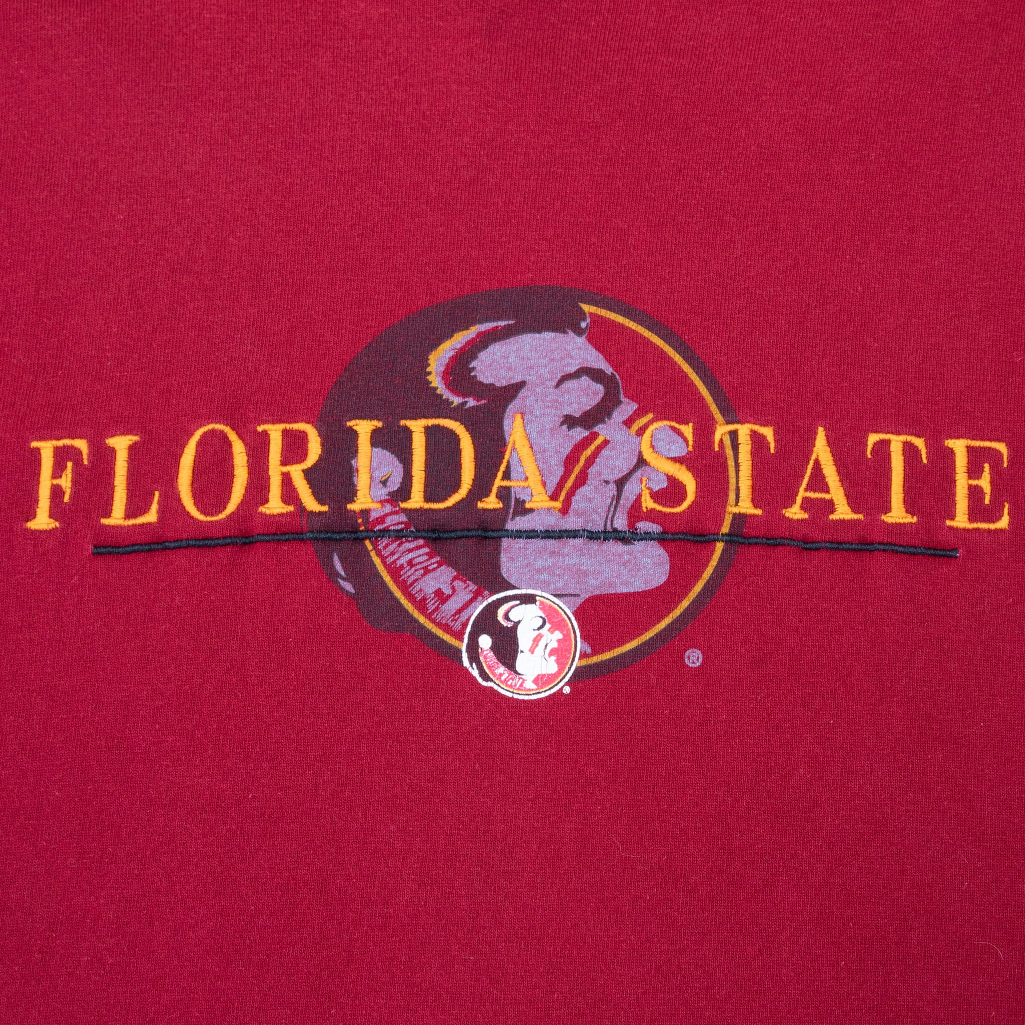 VINTAGE FLORIDA STATE SEMINOLES LONG SLEEVE TEE SHIRT 1990S 2XL MADE IN USA