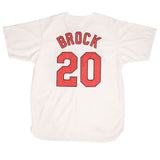 Vintage MLB St Louis Cardinals Lou Brock #20 Mitchell & Ness Coopertown Collection Jersey 1964 Size 52 Deadstock 