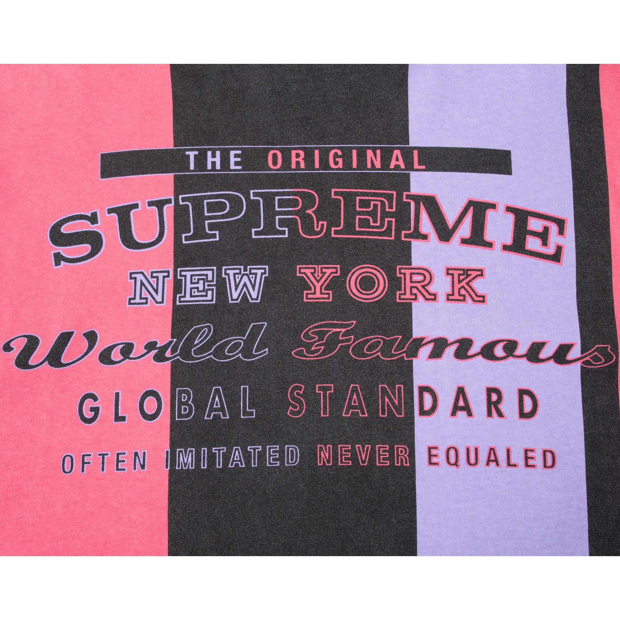 SUPREME GLOBAL STANDARD BLACK LONG SLEEVE TEE SHIRT SIZE MEDIUM