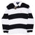 Vintage Ralph Lauren White &amp; Black Rugby Polo Shirt 1990S Size Small Deadstock