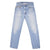 Beautiful Indigo Levis 505 Jeans Made in USA with a light blue wash. Size on Tag 32X33 Actual Size 32X31  Back Button #552