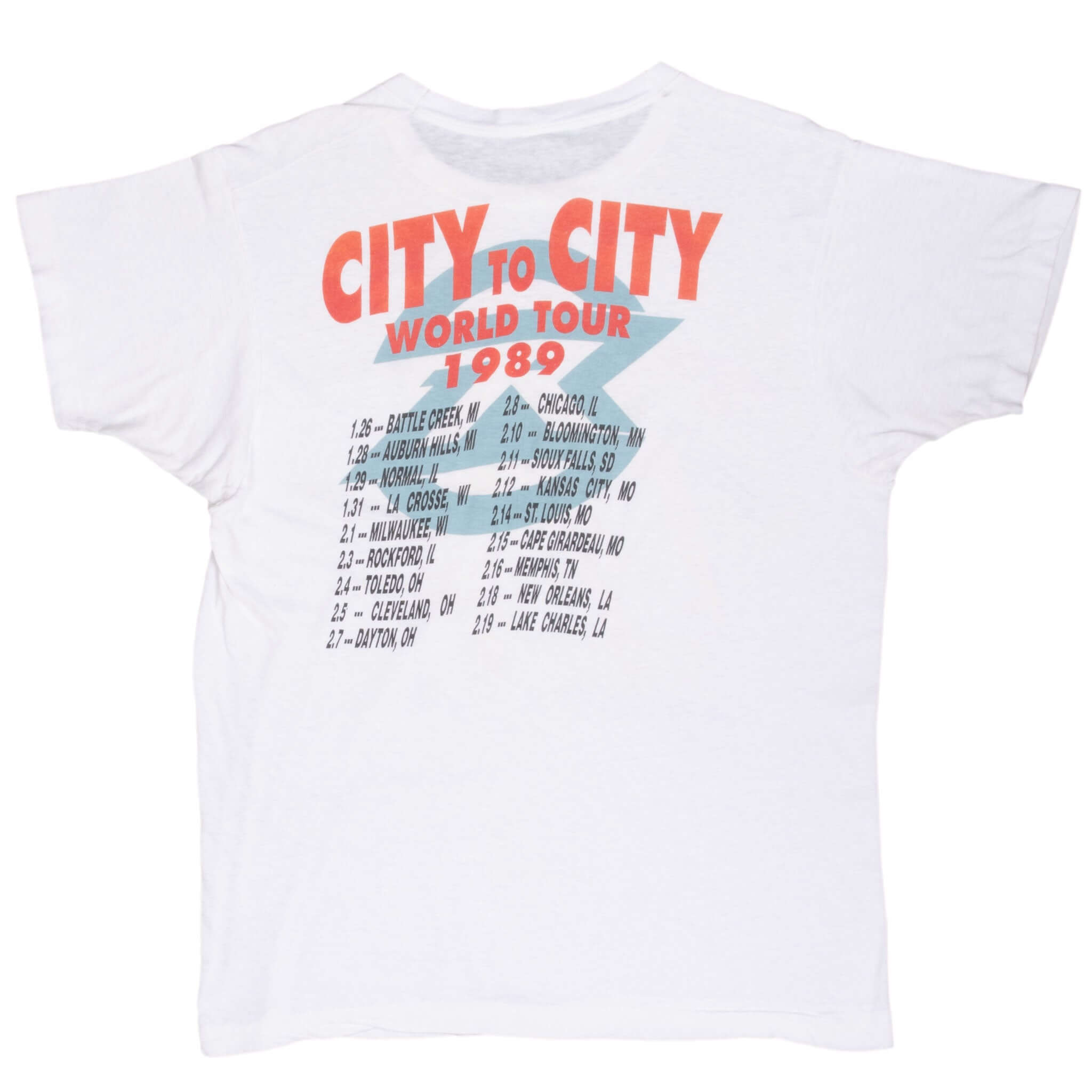 Vintage Ratt Reach For The Sky World Tour Tee Shirt 1989 Size Large With Single Stitch Sleeves