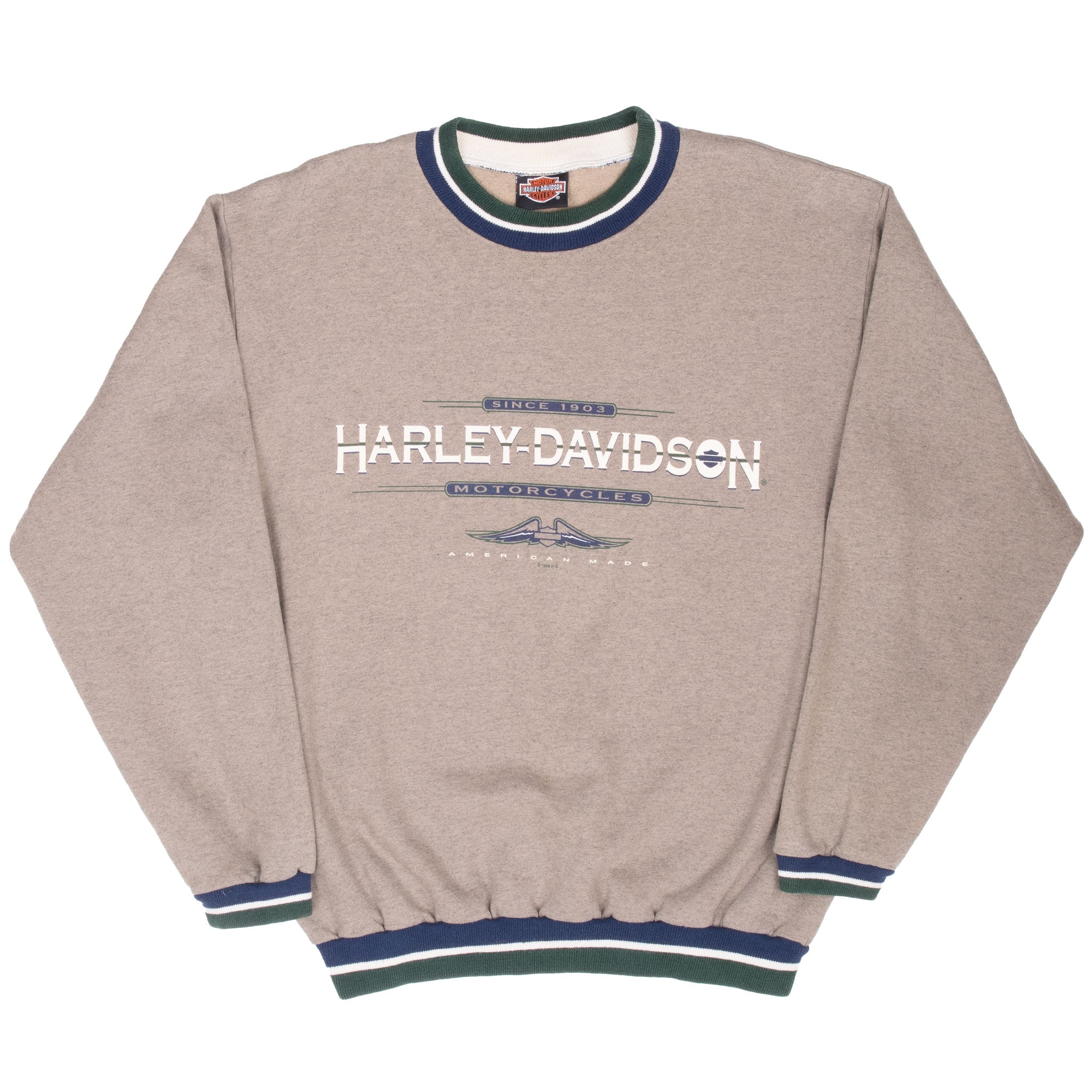 Vintage Harley Davidson Auburn California Crewneck Sweatshirt Size Large 1996 Made In Usa