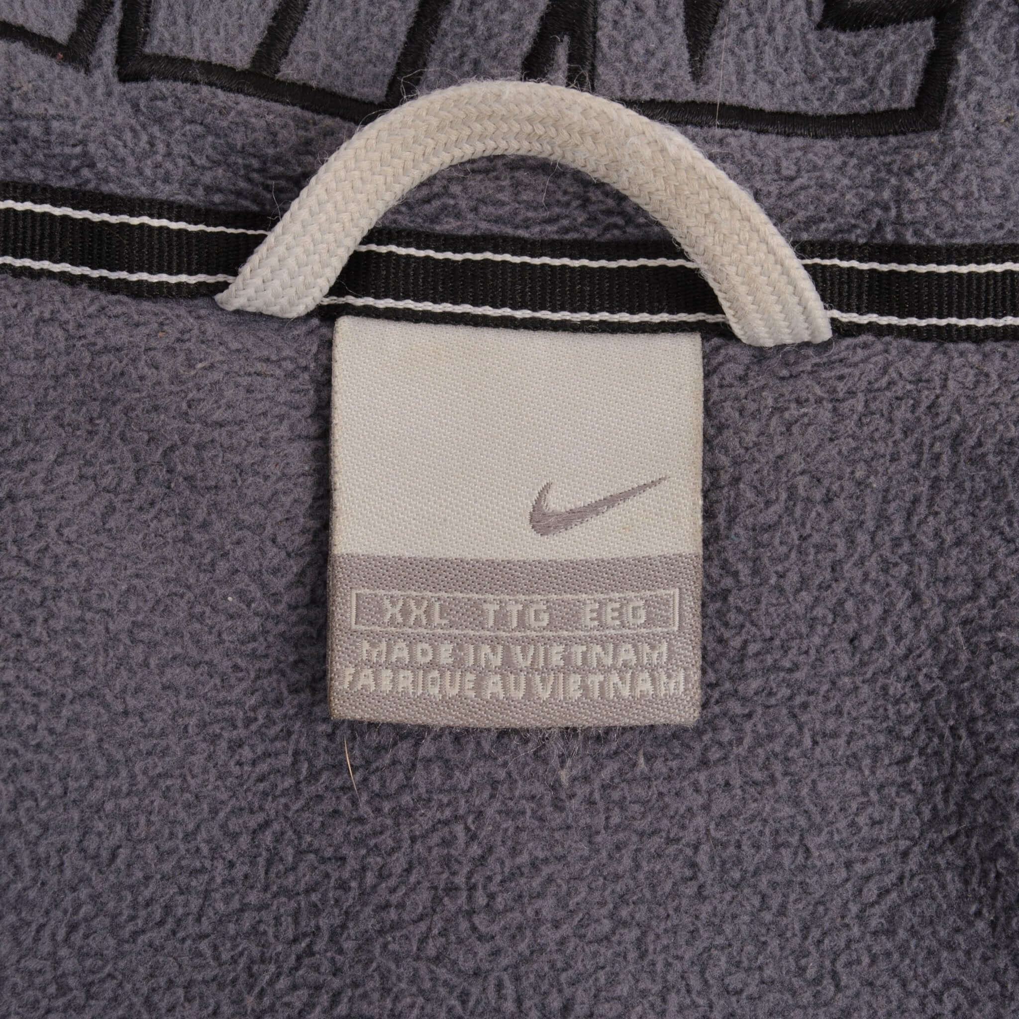 Vintage Nike Classic Swoosh Black Heavyweight Hooded Windbreaker Jacket 2000S Size 2XL