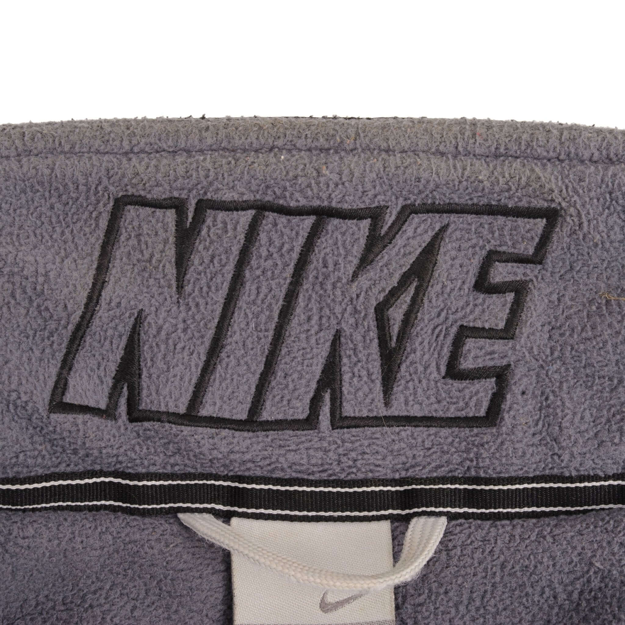 Vintage Nike Classic Swoosh Black Heavyweight Hooded Windbreaker Jacket 2000S Size 2XL