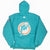 Vintage Nfl Miami Dolphin Hooded Windbreaker Starter Jacket 1990S Size Large Made In USA