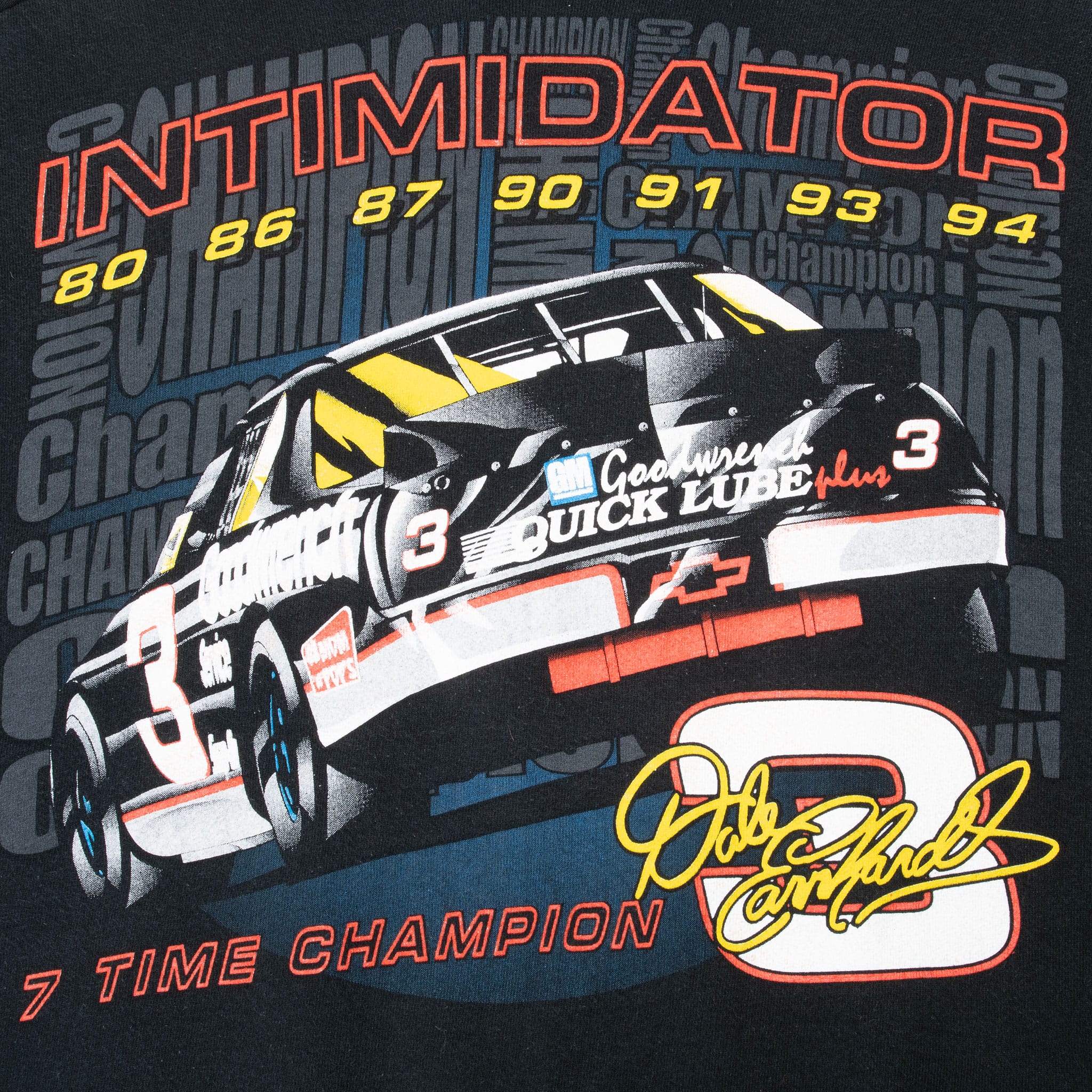 VINTAGE NASCAR DALE EARNHARDT 7 TIMES CHAMPIONS SWEATSHIRT 1990S SIZE XL