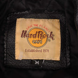 Vintage Hard Rock Cafe New York Love All, Serve All, All Is One Leather Jacket 1990S Size Medium 