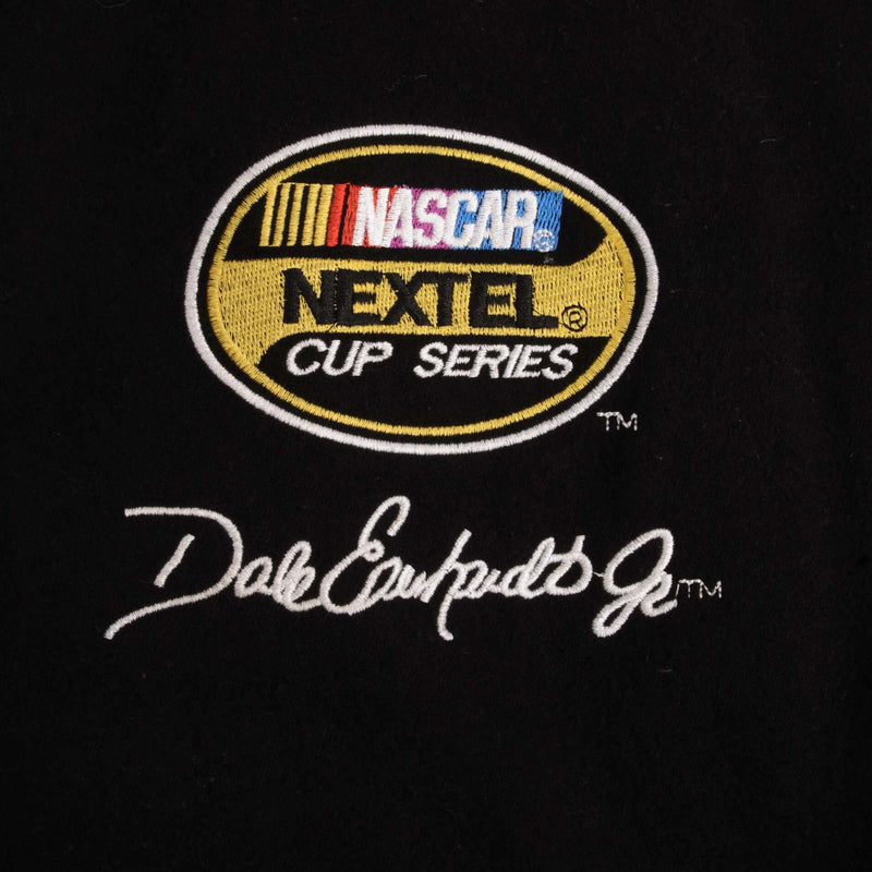 Vintage Nascar Dale Earnhardt Jr Budweiser Reversible Jeff Hamilton Leather Jacket 1990S Size 2XL