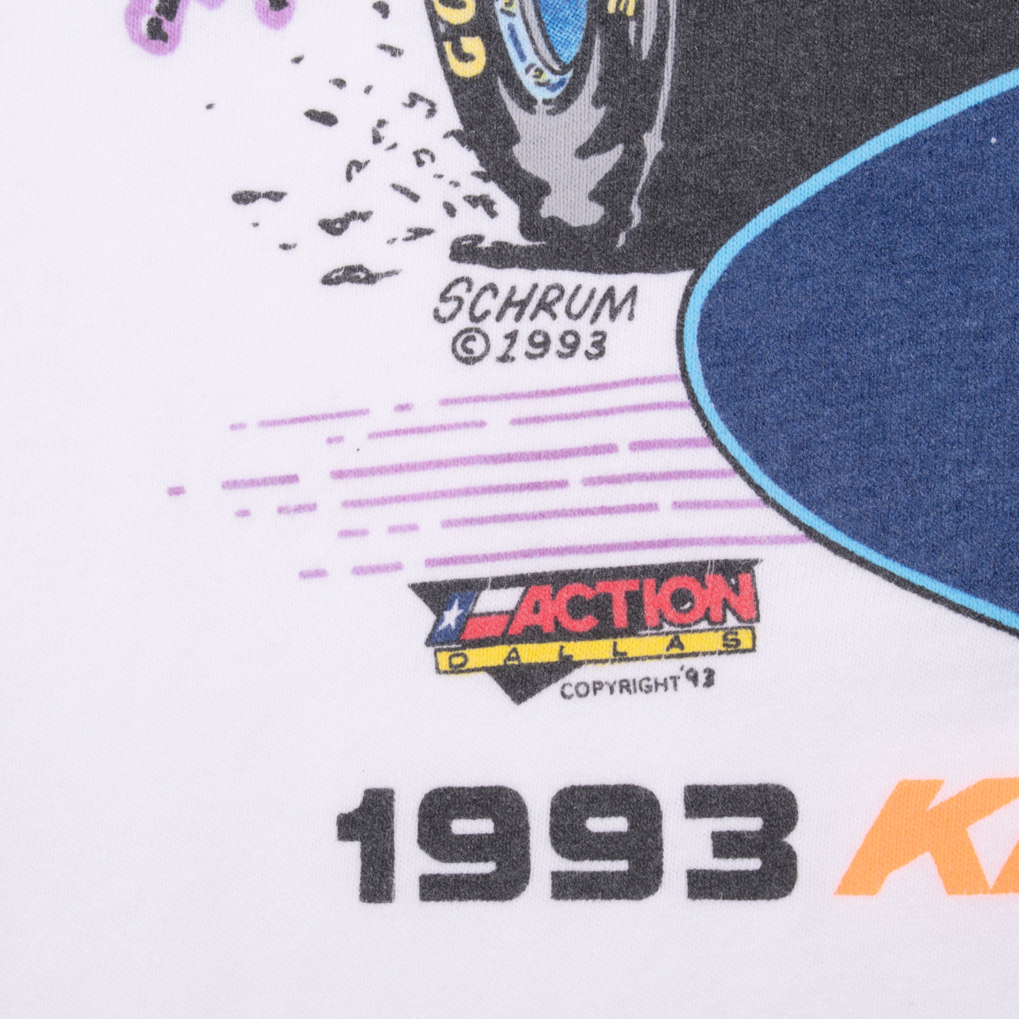 Vintage Dave Blaney Kongs Royal Champion 1993 Drag Racing Tee Shirt Size XL Made In Usa