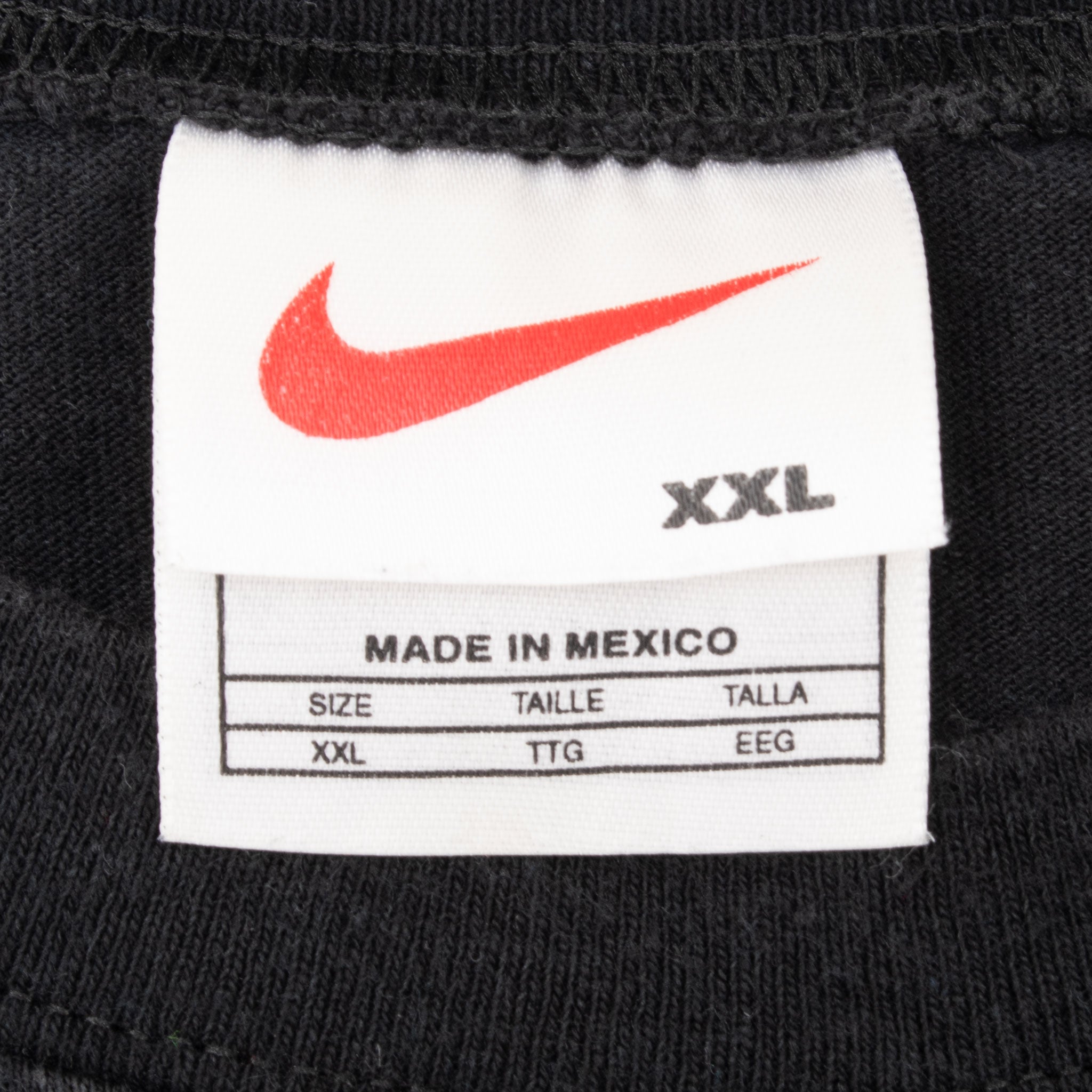 Vintage Nike Air Black Tank Top Tee Shirt 1990S Size 2Xl Made In Usa