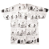 CAMISETA VINTAGE CON ESTAMPADO COMPLETO DE DISNEY MICKEY MOUSE, TALLA GRANDE, FABRICADA EN EE. UU.